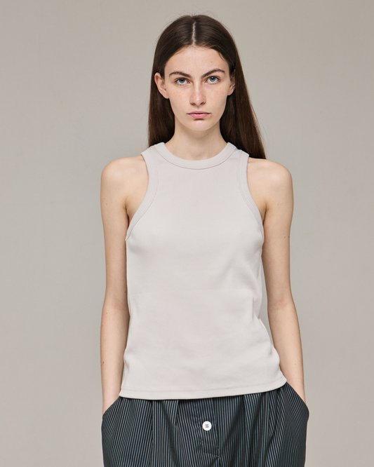 Women's ribbed milky top
