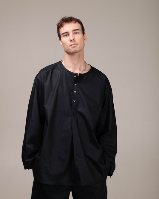 Oversize cotton shirt