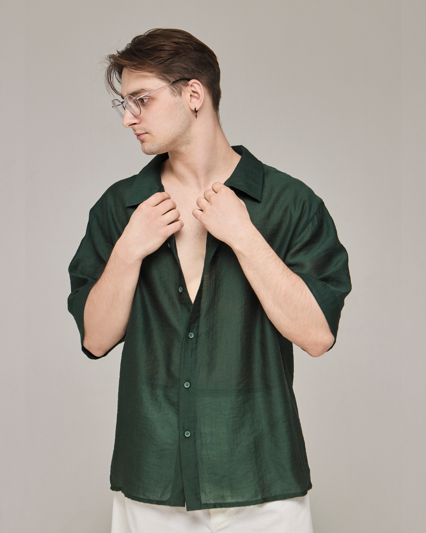 Men's translucent shirt