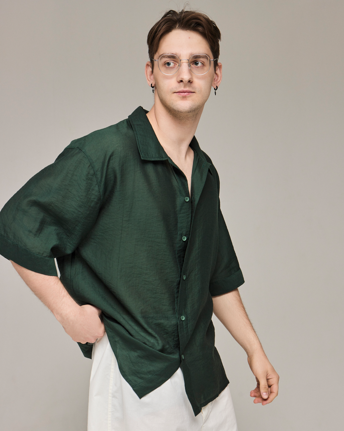 Men's translucent shirt